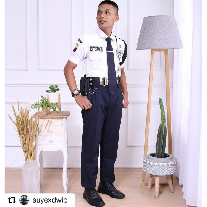 Seragam Coklat Security Biru Pdh Baju Warna Pdh Putih Terbaru Security    Termurah