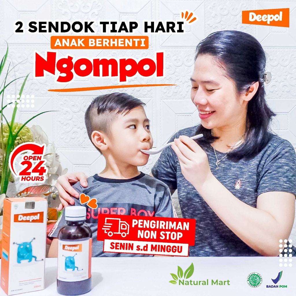 Madu Deepol - Solusi Atasi Anak Gampang Ngompol Ompol &amp; Perlancar Saluran Pencernaan Anak Grab Gosend Isi 200ml