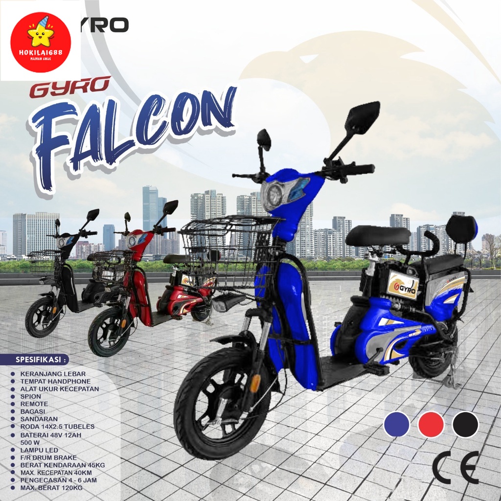 Sepeda Listrik GYRO Falcon-Sepedaan Listrik