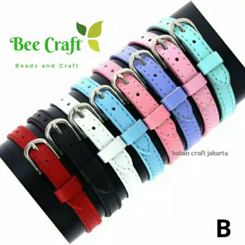 Gelang sabuk Gelang Jam kulit Bahan Gelang Emas