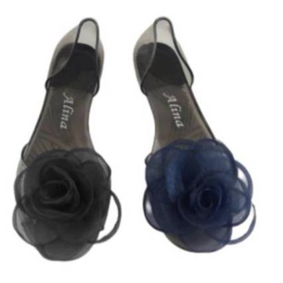 ✮ Sepatu Sandal Jelly Bunga ALINA ➬