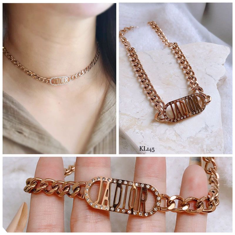 ✓Bestseller ✨Kalung New JADIOR Rosegold premium titanium anti luntur dan karat