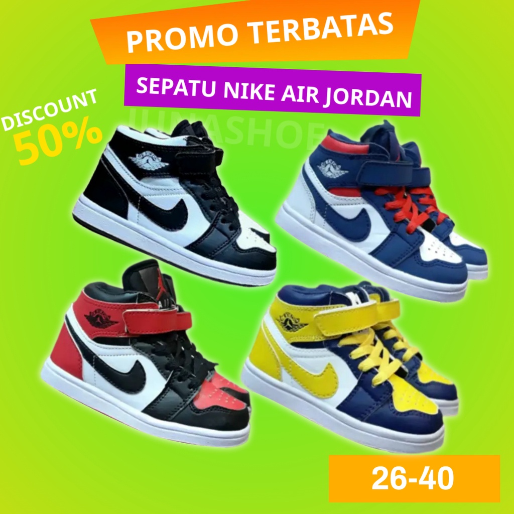 sepatu jordan anak laki laki perempuan sepatu anak cewek cowok sepatu sneakers anak sepatu olahraga anak anak