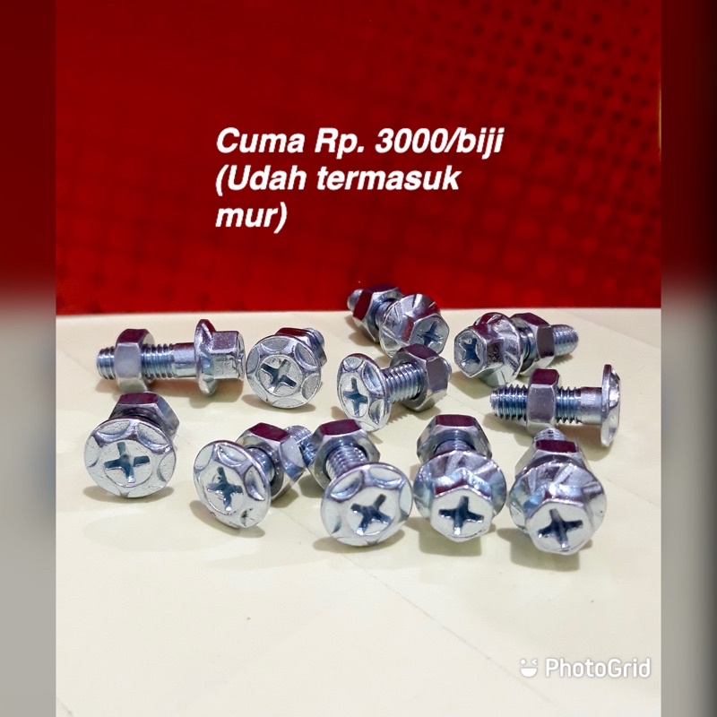 tutup baut kunci L5 baut 10 drat M6 variasi arcecoris motor terlaris termurah 270-1