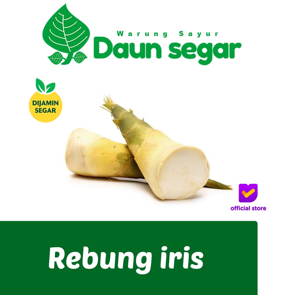 

Rebung iris Fresh 500gr Rebung Bambu Tunas bambu Sayuran Fresh