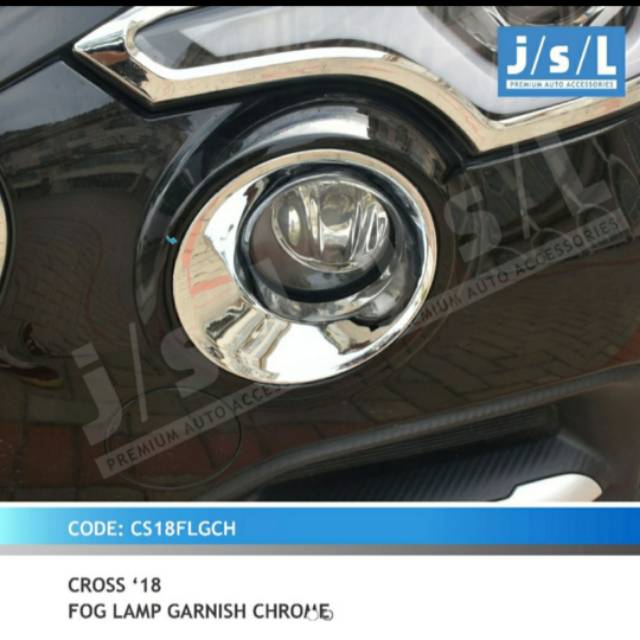 Cover ring foglamp Datsun cross/ foglamp cover chrome jsl