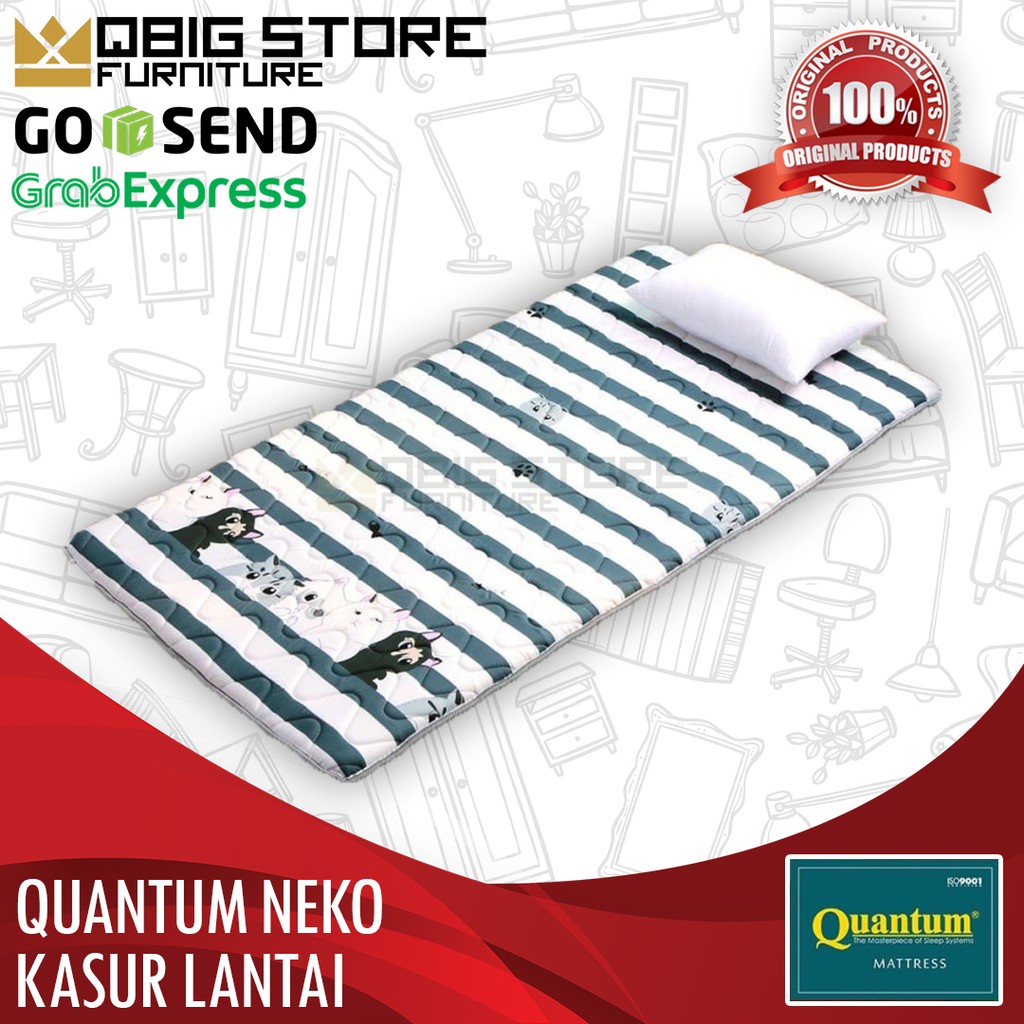 QUANTUM Kasur Lantai Motif Jepang / Tas Travel bed / Kasur Gulung / Kasur Lipat Anak / Travelbed