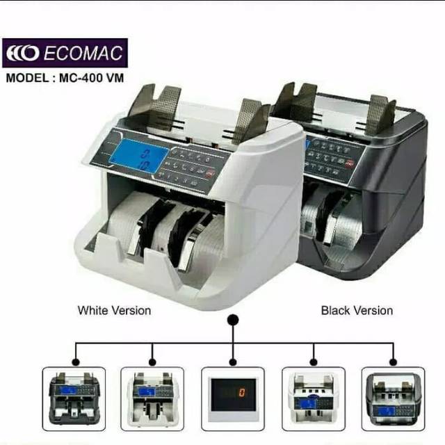 ECOMAC MC-400VM -MESIN HITUNG UANG/BILL MONEY COUNTER DETECTOR 400 VM