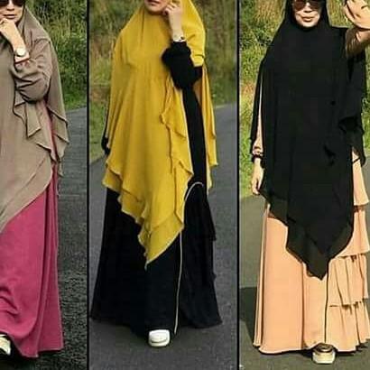 Jilbab Hijab Instan Khimar ANINDYA Syari 2 Layer Jumbo