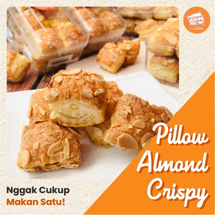 

PILLOW CAKE CRISPY ALMOND PUFF