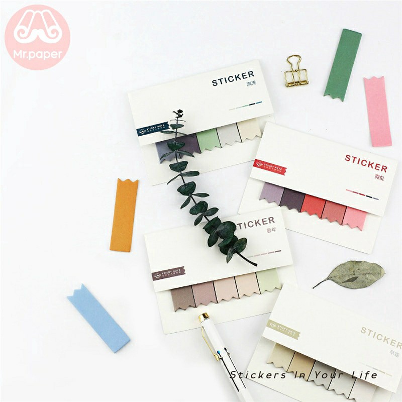 

100 pcs/Memo Pad Sticky Note 5 Warna Gradasi Untuk Sekolah