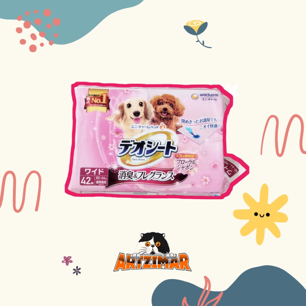 DEOSHEET UNICHARM Underpad hewan wangi ukuran L 60x44cm 1 lembar ECER