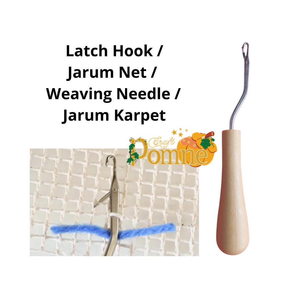 Jarum NET / Latch Hook / Hakpen Pengait Benang Besar (Bikin Karpet)