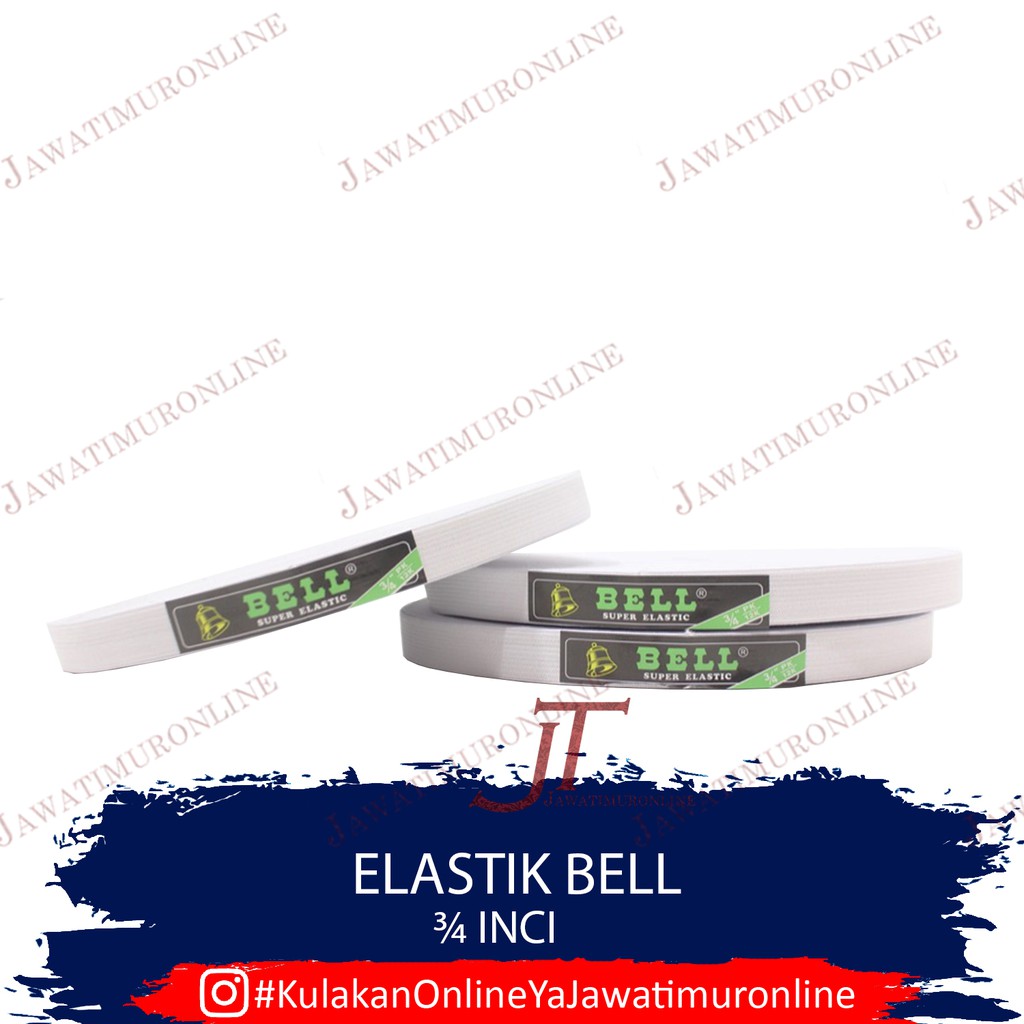 Karet Elastis BELL - Elastik BELL 3/4 Inci - Elastis 2cm