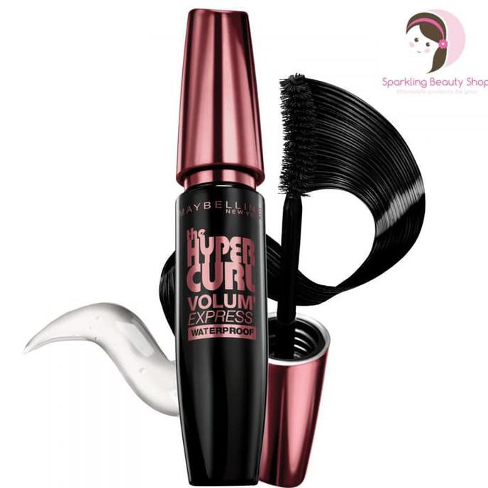 Maybelline Hypercurl Volum Express Waterproof Mascara (100% ORI)