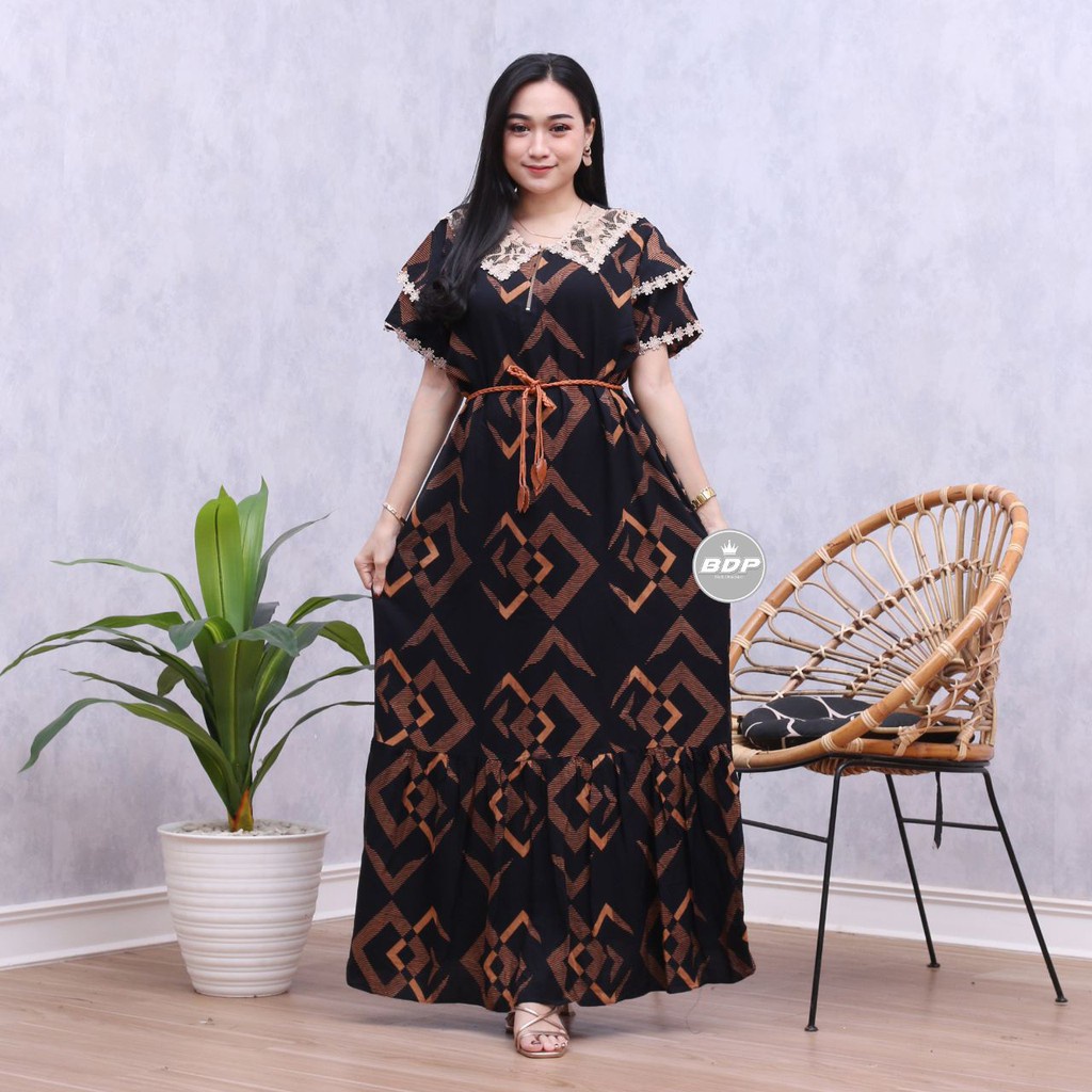 Temukan DASTER ARAB ZEEMA | RAYON SUPER GRADE A | RESLETING DEPAN BUSUI | RENDA MILO-No.1
