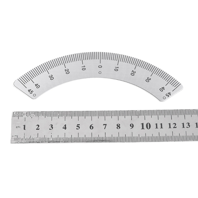 Gro Busur Derajat Mesin Giling Part Angle Plate Scale Ruler 45derajat Angle Arc M1197 Alat Ukur Gauging Awet