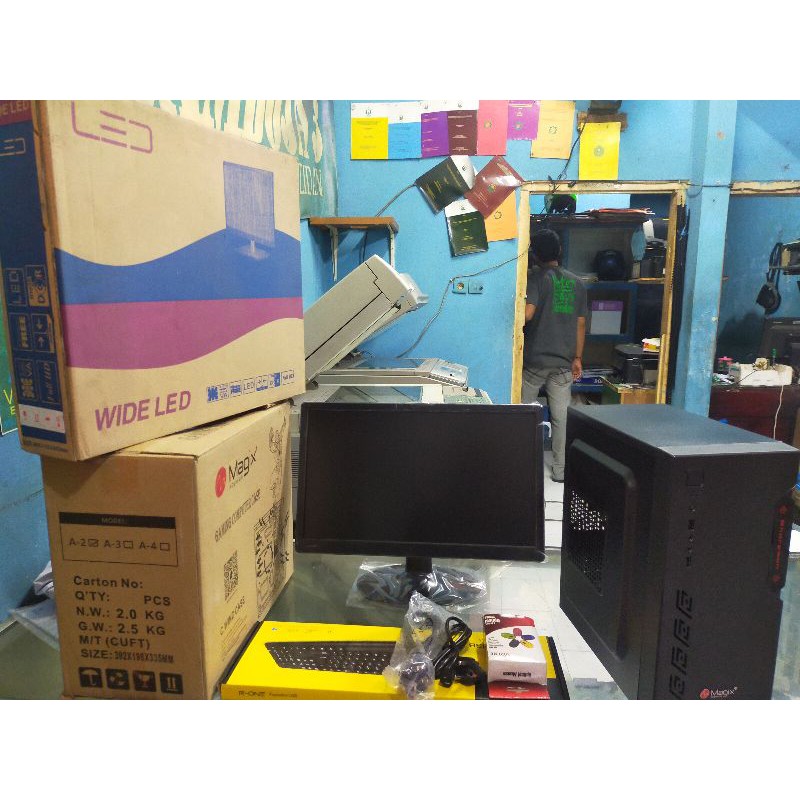 komputer Fullset Core i3 Ram Ddr3 8Gb Harddisk 500Gb LED 19&quot; Wide Baru