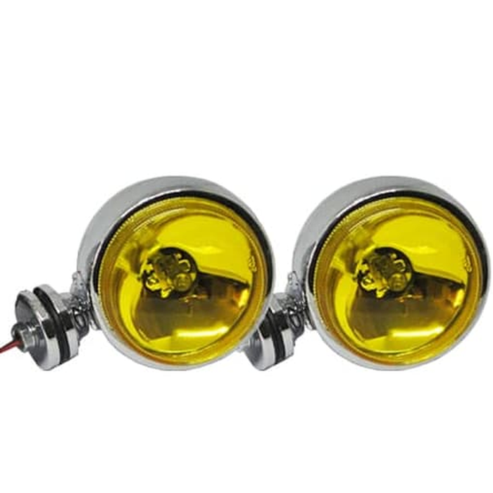 FOGLAMP / LAMPU KABUT DEPAN MOBIL TANDUK JEEP UNIVERSAL 3 / 5 / 6 INCI BAJA LASER BULAT KUNING PUTIH