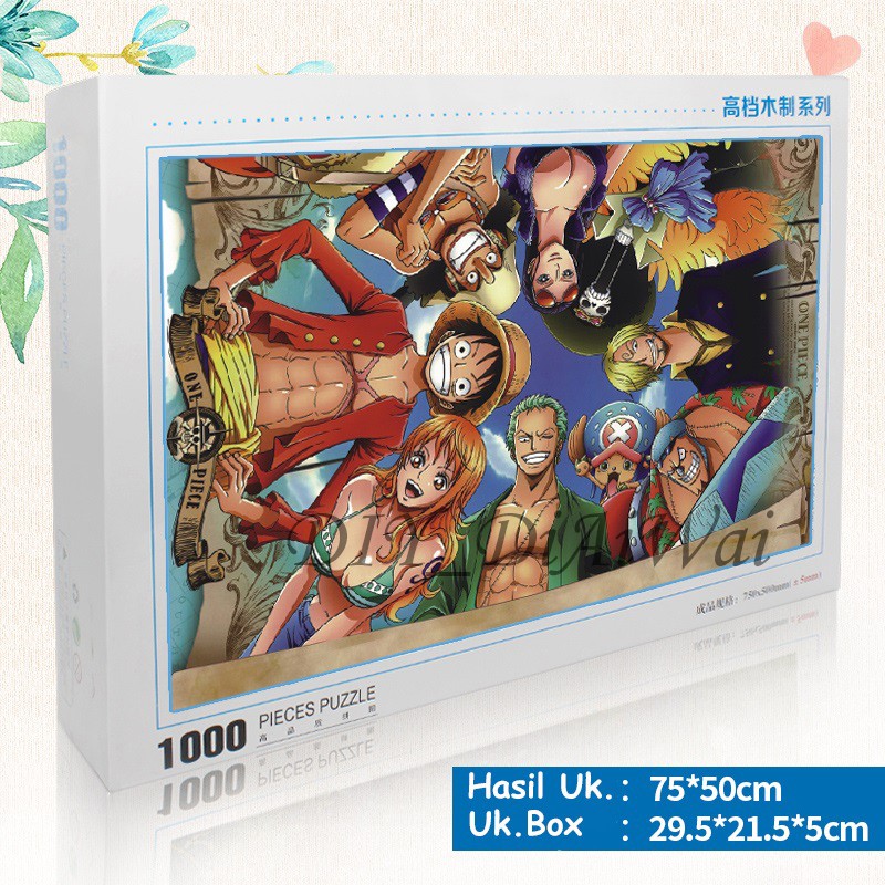 Puzzle Jingsaw 1000 pcs kayu Uk.75 x 50cm - One Piece