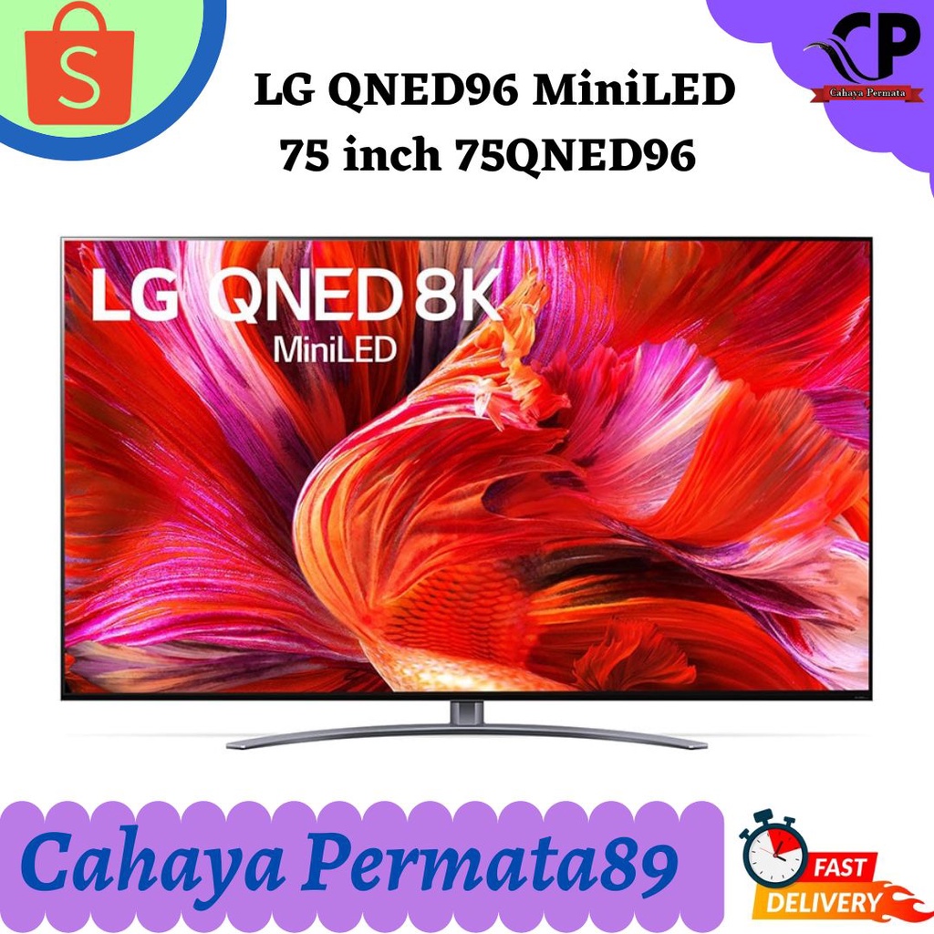 LG 75QNED96 - LG QNED Mini LED 8K 75 Inch QNED96 Smart TV 75QNED96TPA