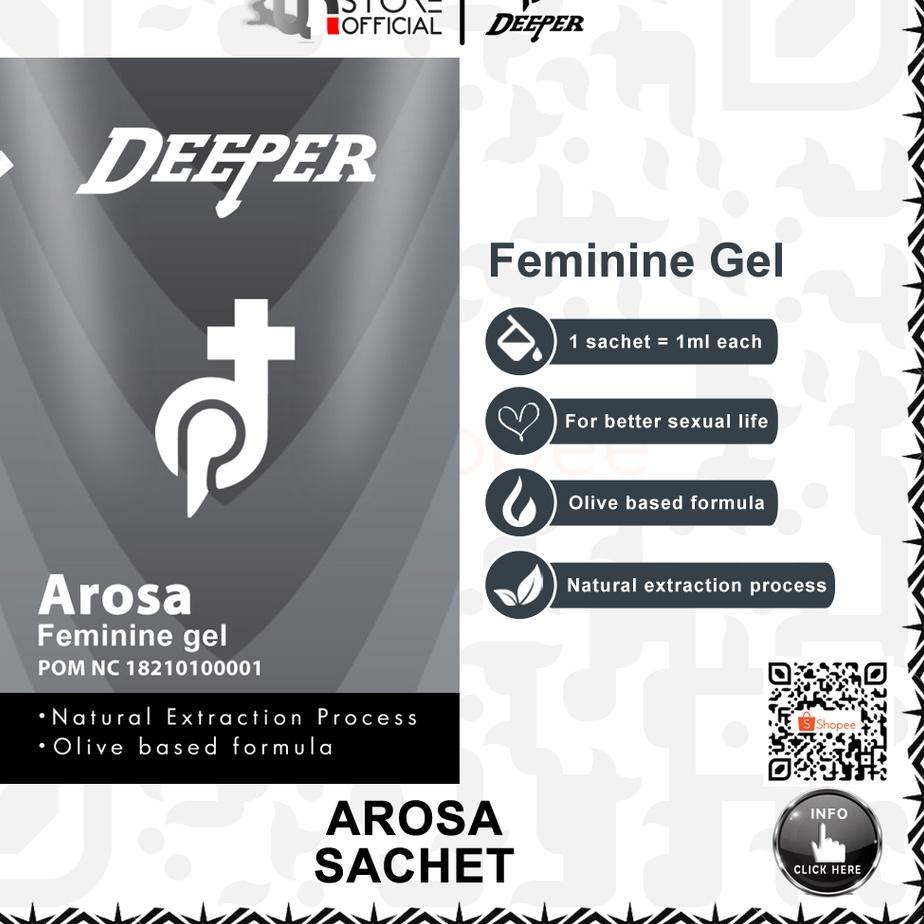 Update DEEPER AROSA SACHET INTIMATE GEL KHUSUS WANITA DEWASA