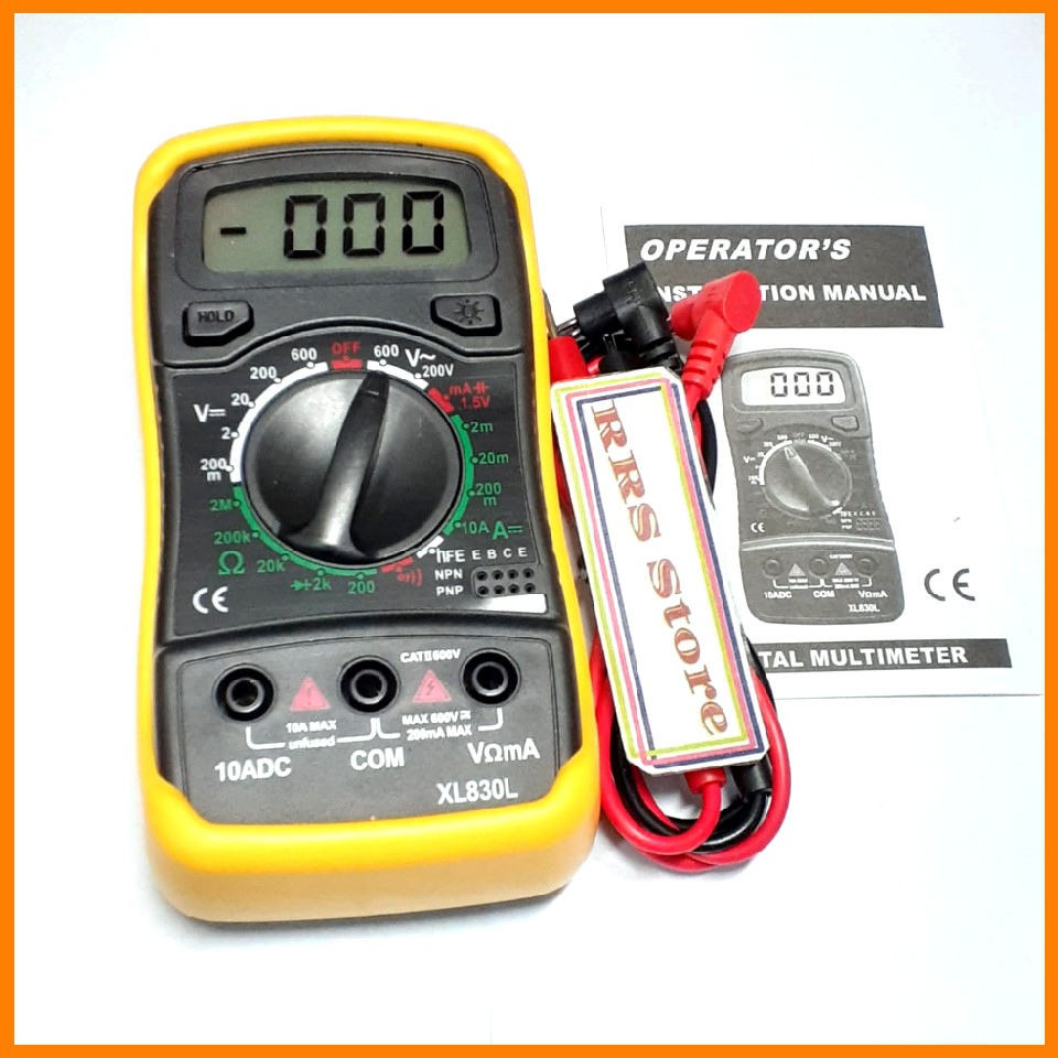 Mini Digital Multimeter AC/DC Voltage Tester Digital XL830L Multimeter Digital Elektrik MURAH SUDAH TERMASUK BATRAI