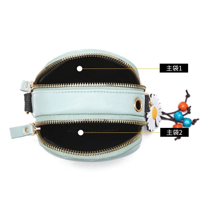 JK 742 U4182 1KG MUAT 5PCS TAS SELEMPANG MINI FASHION IMPORT SLINGPHONE DOMPET HP SLING BAG DAISY