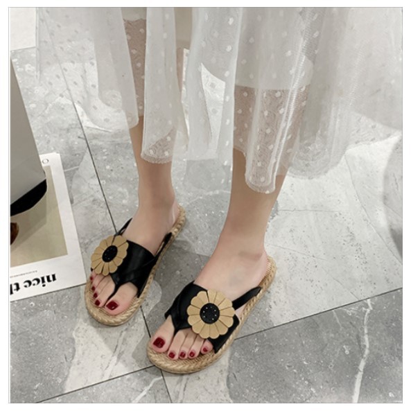 FD Sendal Slop Import Kekinian Sandal Jepit Wanita Cantik Korea Flip Flop Terbaru DI-040