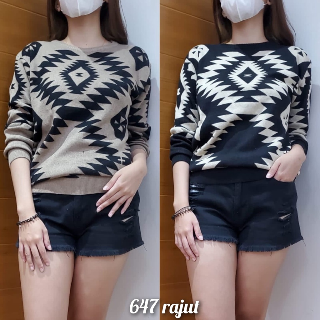 Arin Sweater Rajut Top - Sweater Rajut Wanita (647)