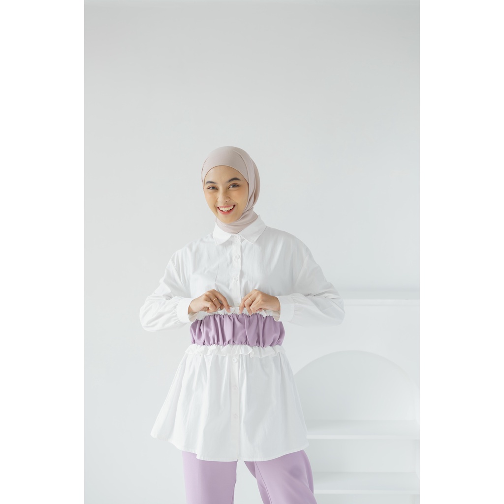 BEFAST - ZRX OOTD Setelan FILIAN / Set Kira / Oneset Wanita Keluaran Terbaru / Set Atasan Lengan Panjang+Bwahan Celana Panjang / Pakaian Casual Wanita / Oneset Polos Formal / Fashion Wanita Modis / Oneset Trendy / Termurah / Outfit Wanita Hijab