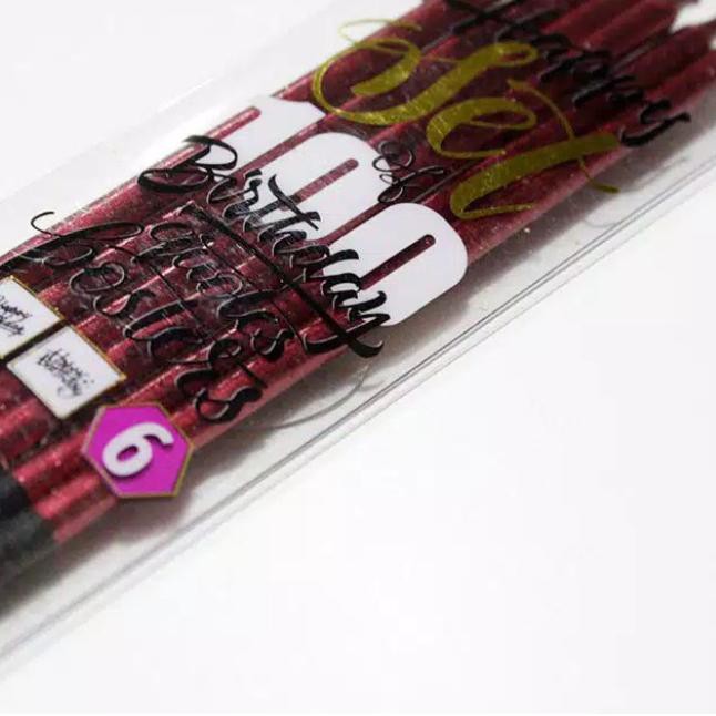 

M08 Balonasia Lilin Pensil Besar isi 6pcs ✿ Σ