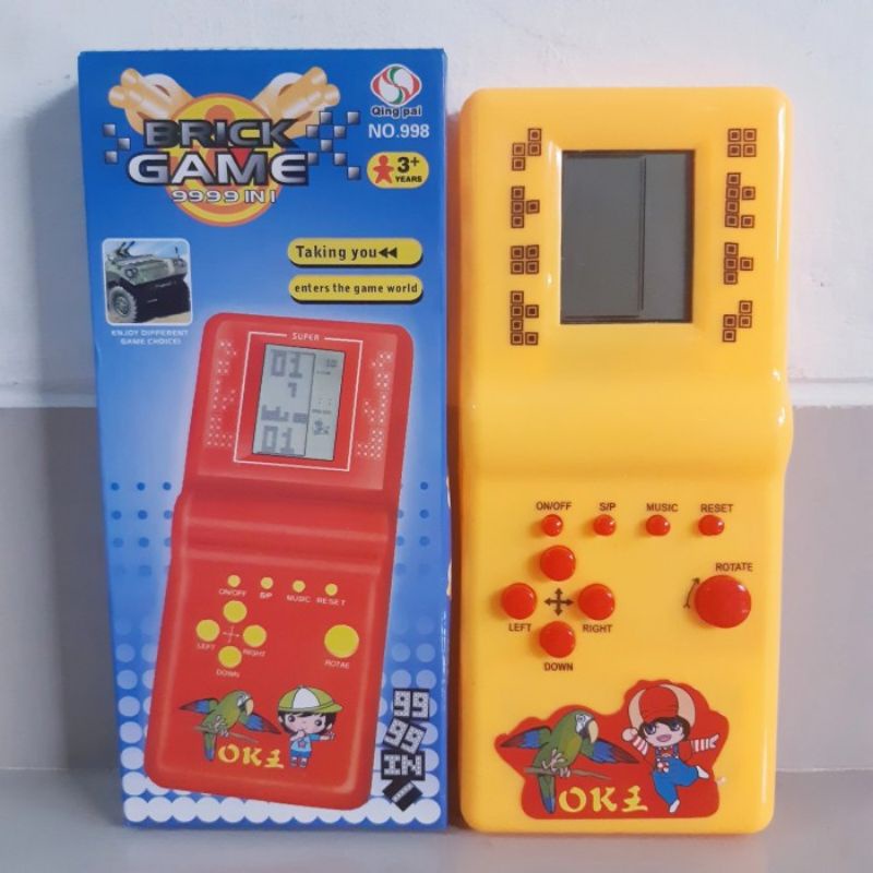 Mainan Brick Game Tetris Gimbot Jadul - Game boy Anak Laki Perempuan