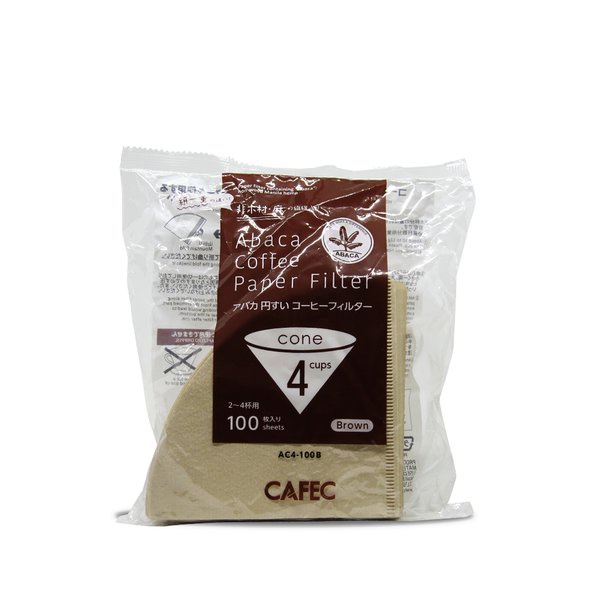 

CAFEC ABACA V60 PAPER FILTER 02 AC4 - 100 PCS