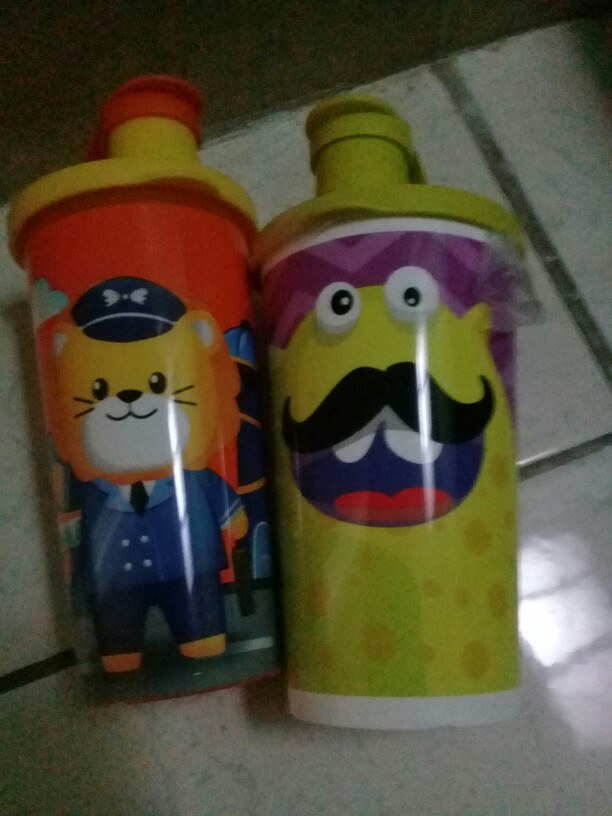 Fun Tumbler Panda & Lion (1 Pcs) Botol Minum Tupwr