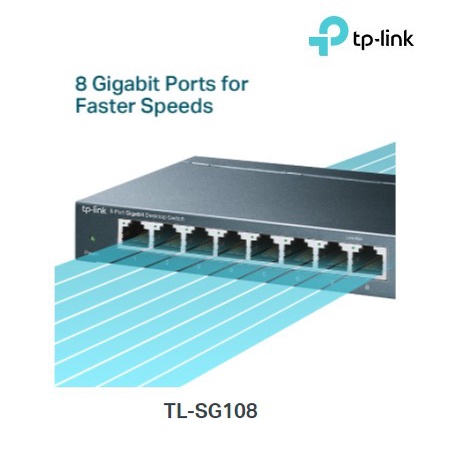 TP-Link TL-SG108 Mini switch 8 port Gigabit Desktop Switch