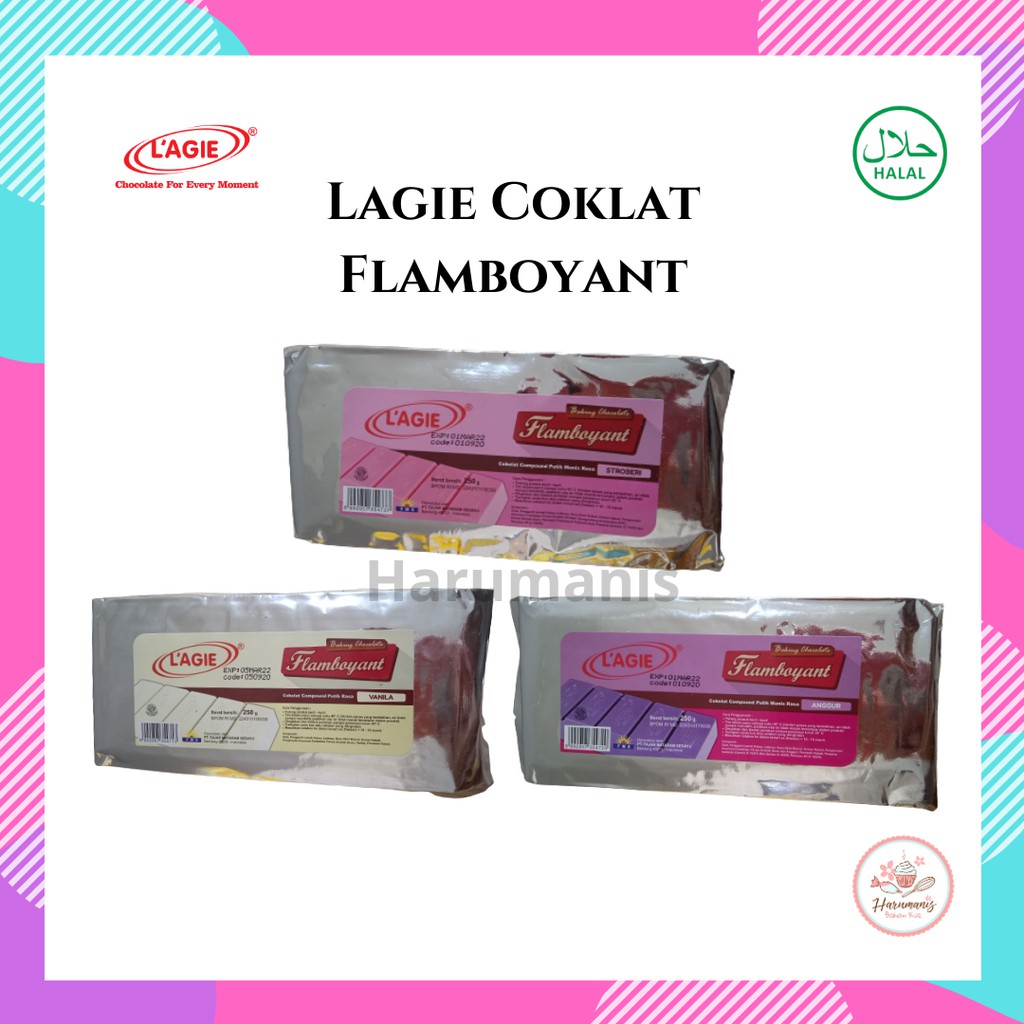 

Coklat Compound Lagie Flamboyant 250gr Vanila Anggur Stroberi