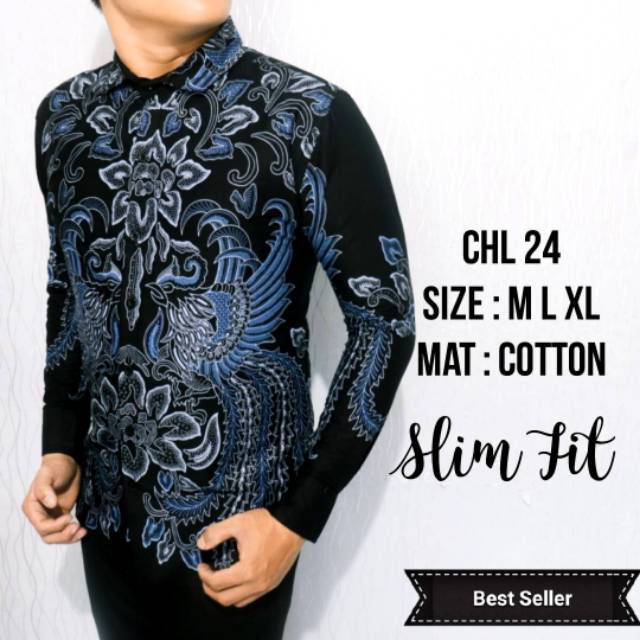 POCHL24 KEMEJA BATIK PRIA BEST SELLER