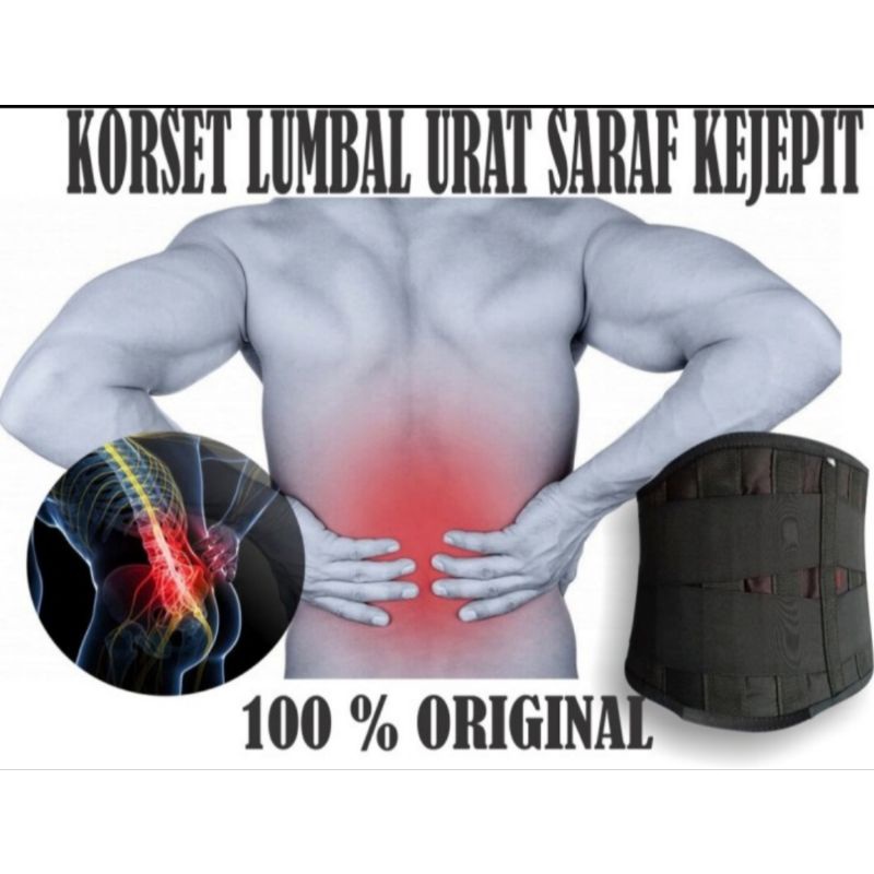 Korset Lumbal Lumbar Syaraf Kejepit Pinggang Pinggung