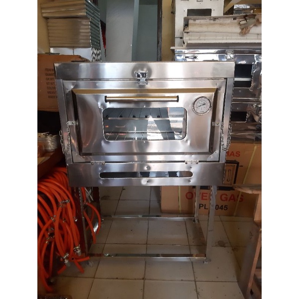 Jual oven gas otomatis / oven gas matic full stenlis 8054 Shopee