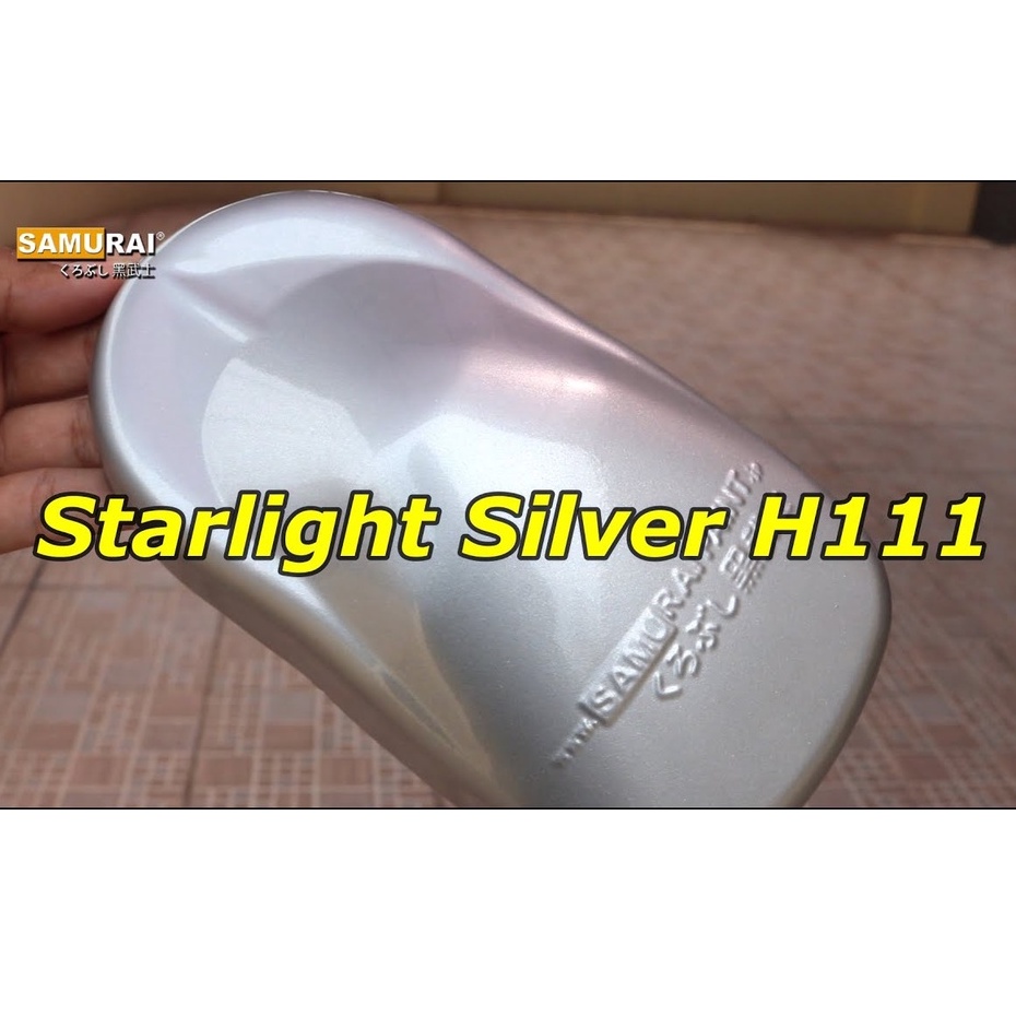 New Samurai Paint Kurobushi Cat Semprot Pilox Pilok H111* Starlight Silver / Perak / Silver Honda (400ml)