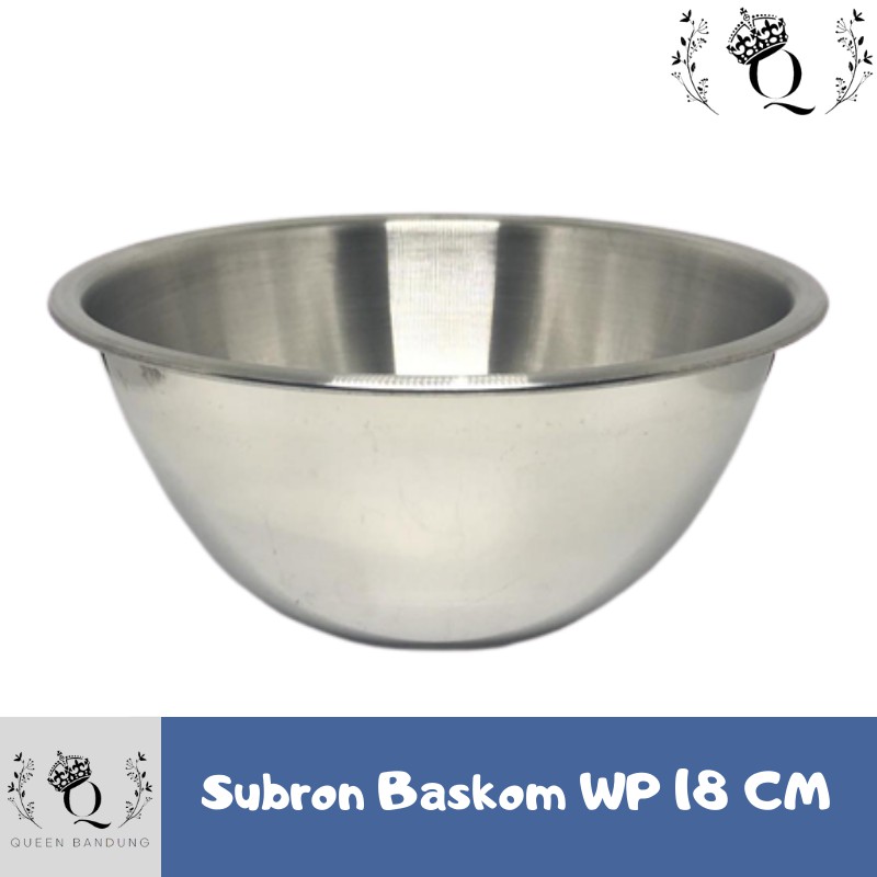 Subron Baskom Mixing Bowl Stainless WP 18 cm