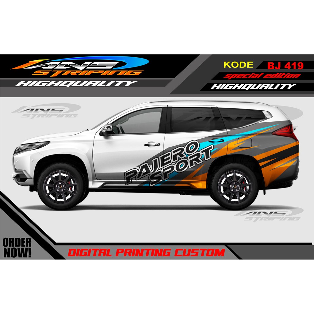 STICKER MOBIL PAJERO / DECAL STICKER MOBIL PAJERO, FORTUNER / STIKER MOBIL