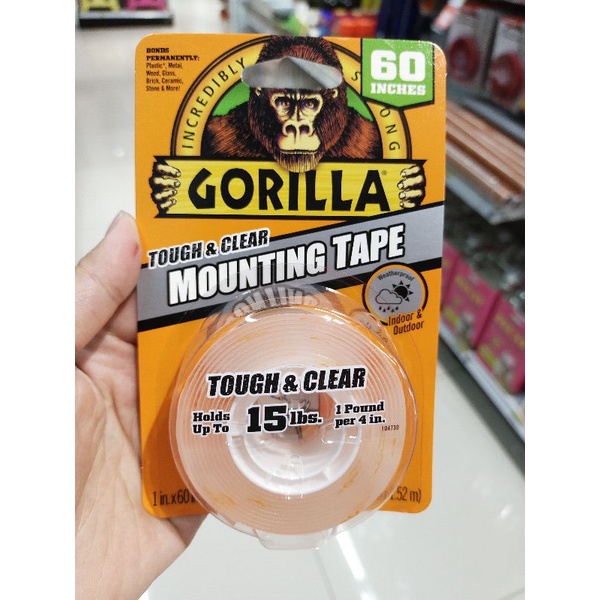 

GORILLA MOUNTING TAPE 15LBS