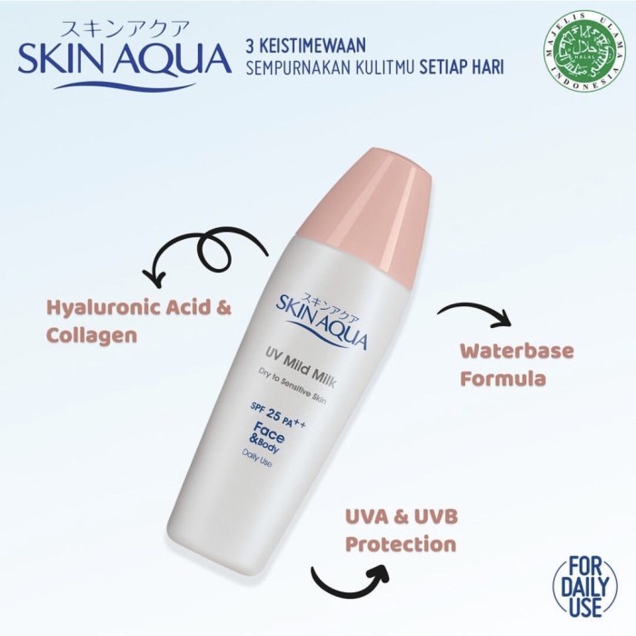 Skinaqua Skin Aqua Sublock Sunprotect UV Moisture Milk SPF 50 | Whitening Milk | Mild Milk | Moisture Gel