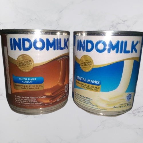 

MINUMAN ~( HARGA PER 1 KALENG) SUSU INDOMILK KALENG KENTAL MANIS PUTIH / COKLAT