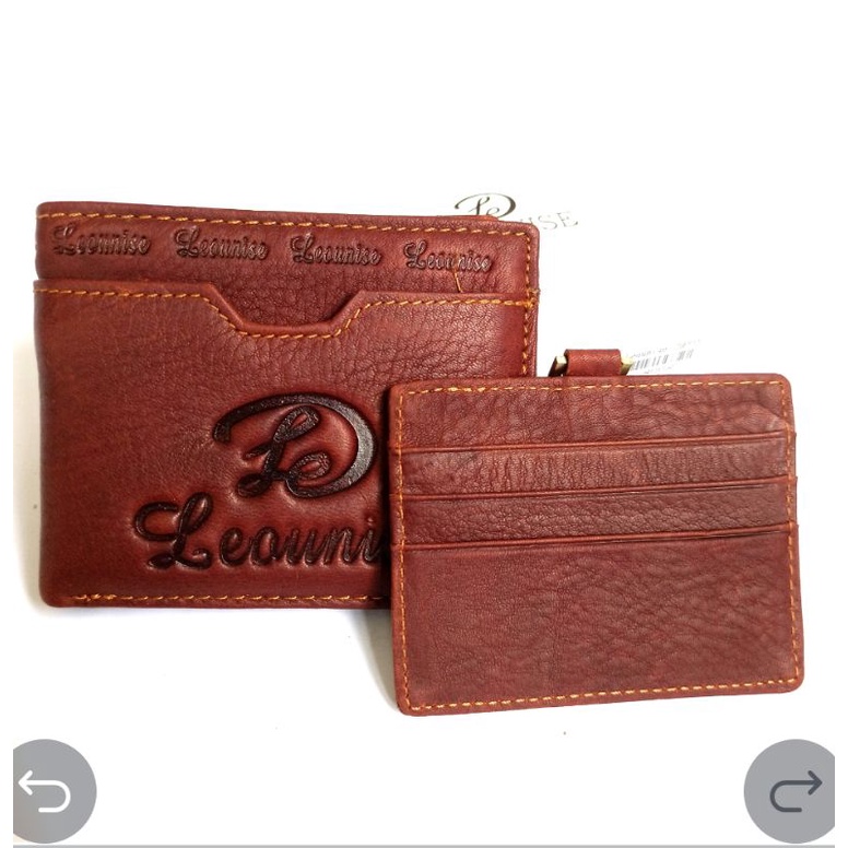 dompet lipwt pria kulit asli impor leounise premium