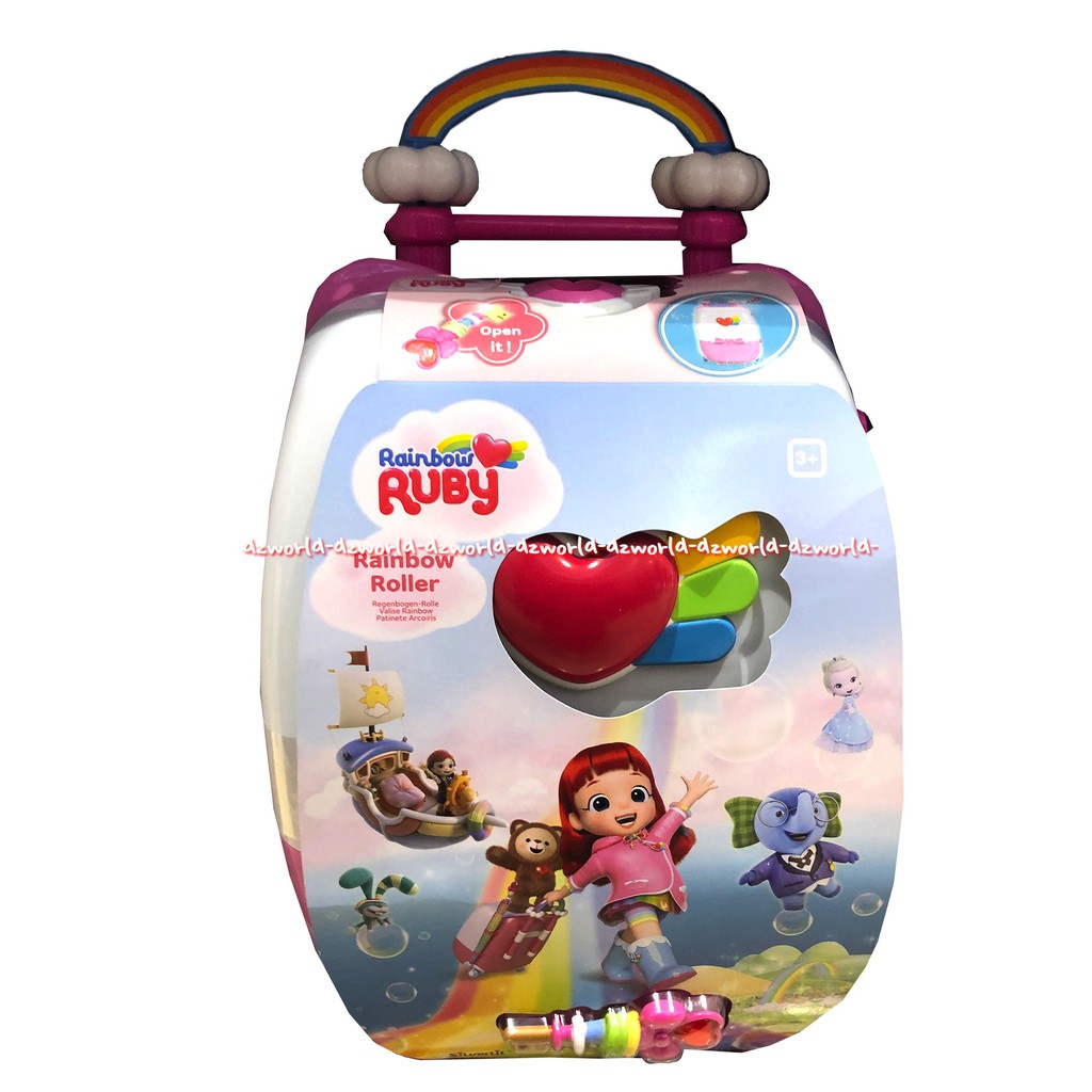 Rainbow Ruby Rainbow Stroller Mainan Dengan Tas Dorong Trolly Anak