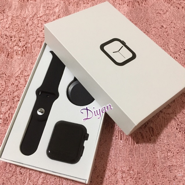 F10 Smartwatch - Apple Watch S4 42mm Clone Black 1pcs Full TouchScreen - Real Pic 1000%