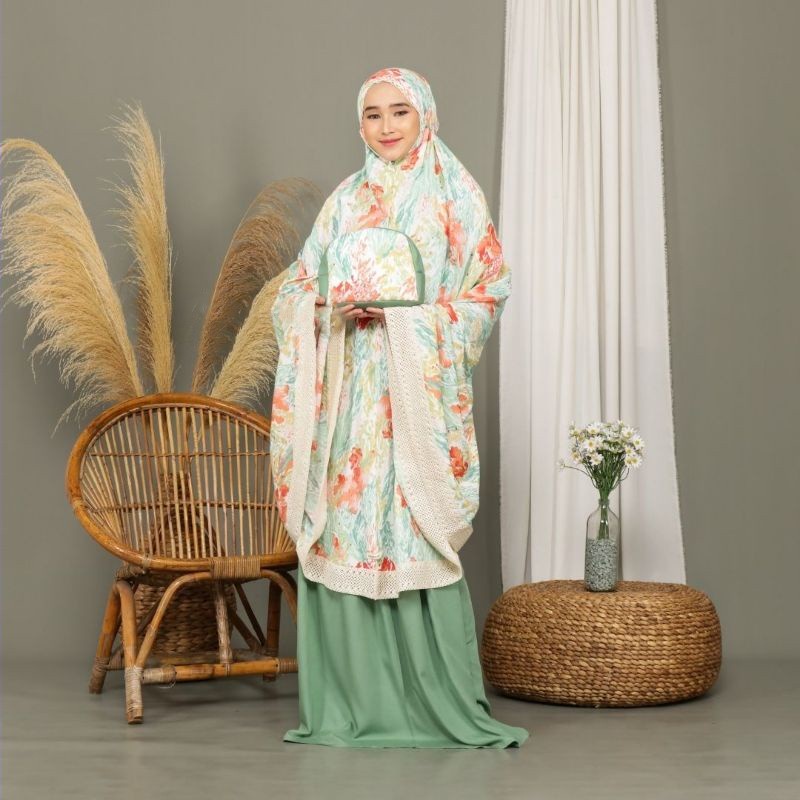 Mukena Jumbo Dewasa 2in1 DAISY Rayon Viscose Premium